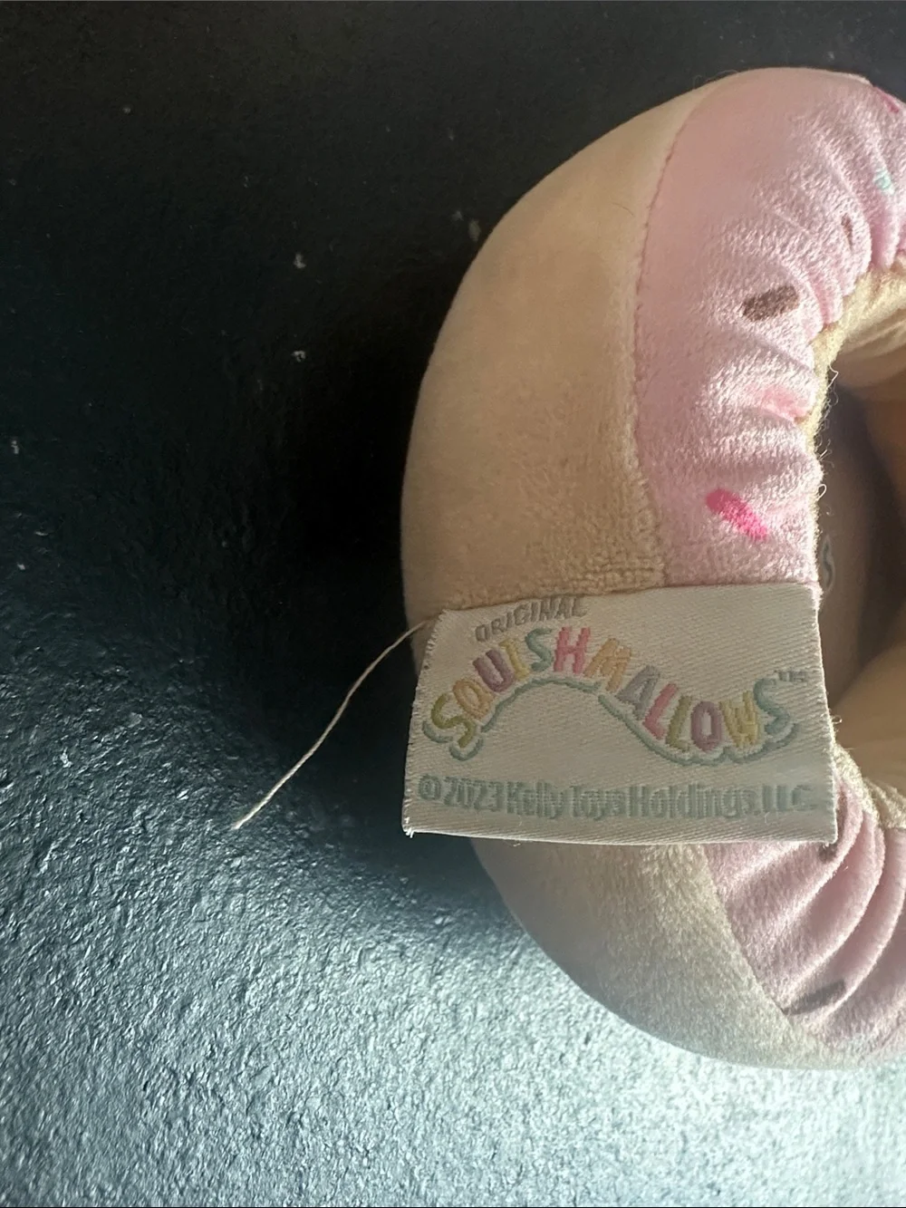 Squishmallows Pink Donut Plush Kids Slippers 13-1